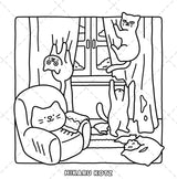 Naughty Cats: Cattitude Coloring Book for Adults and Teens (Cat & Dog Coloring Book) Independently Published