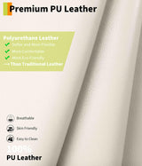 GarveeHome Oversized Wide Power Lift Recliner Chair - Heat and Massage, Faux PU Leather, Adjustable Back and Legs, Electric Lift Chair Designed for The Elderly and People with Mobility impaired GarveeHome