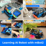 Makeblock mBot2 Coding Robot for Kids, AI Learning Support Scratch & Python Programming, Robotics Kit for Kids Ages 8-12 and up, Building STEM Robot Toys Gifts for Boys Girls Makeblock