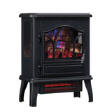 duraflame® 3D Infrared Quartz Electric Fireplace Stove Heater, Black Duraflame