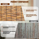 CSBWDLT Reed Roller Blinds Shades, Vertical Lifting and Breathable Waterproof Design, Sun Shade and Ventilation, Easy Installation,30" Wx64 H CSBWDLT