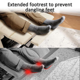 MCombo Oversized Power Lift Recliner Chair with Extended Footrest for Elderly People, Faux Leather R7289 (Cream White, Oversize) MCombo