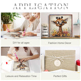 Sanjee 5D Special Shape Diamond Art Kits for Beginners, Cute Giraffe Diamond Painting Kits for Adults, Crystal Rhinestones Diamond Painting for Home Wall Decoration Gift, 12×12inch Sanjee