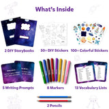 Skillmatics Storybook Art Kit & Dot It Space Theme Bundle, Gifts for Girls & Boys Ages 5, 6, 7, 8, 9, 10 Skillmatics
