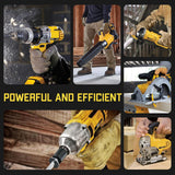 4Packs 6.0Ah Replacement for Dewalt 20v Max Battery Compatible with Dewalt 20 Volt Battery Lithium Compatible with Dewalt Battery 20v DCB201 DCB203 DCB207 DCB205 DCB204 DCB206 Cordless Tools (Yellow) Eagglew