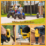 Kzreect Power Wheels Adapter for Dewalt 20V Battery Adapter, 20V Power Wheels Battery Converter Kit with Fuses Holder and Switch, Wire Terminals, 12AWG Wire for RC Car Toys Truck Adapter Set (1 Pack) Kzreect