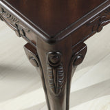 Roundhill Furniture Traditional Ornate Detailing Wood Coffee Table, Dark Cherry Roundhill Furniture