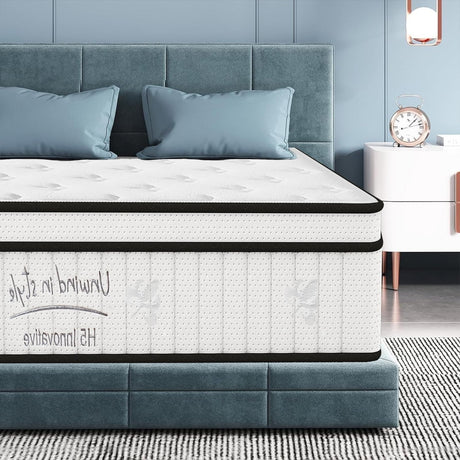 King Size Hybrid Mattresses 10 Inch, Firm Memory Foam Mattress with Extra Thick Comfort Layer for Pressure Relief, Individually Pocket Coils Springs | Motion Isolating | Certipur-US (10" King) Thctvous