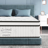 Twin Size Hybrid Mattresses 12 Inch, Firm Memory Foam Mattress with Extra Thick Comfort Layer for Pressure Relief, Individually Pocket Coils Springs | Motion Isolating | Certipur-US Certified Thctvous