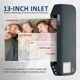 SINCHI 3-10 mil Commercial Laminating Machine, Heavy Duty, Never Jam, 48-Second Warm-up, 40 Inches/Minute, 13-Inch Thermal Laminator Machine with Laminating Sheets for Office and School SINCHI