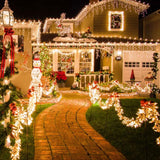 TW SHINE Christmas Lights, 200 LED 66FT Outdoor Christmas Lights Plug in with 8 Modes, Waterproof Christmas Lights Outdoor, Indoor Xmas Decorations for Party Yard House Decor, Warm White TW SHINE