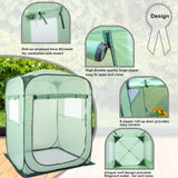 Porayhut Pop Up Greenhouse Tent,Portable X-Large Walk-in Flower House ,Indoor Outdoor Gardening Plant Sunshine Room with PE Mesh Cloth Cover for Protecting Plant from Cold Frost & Birds porayhut