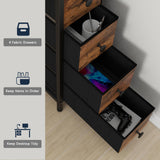 VENNQD Corner Desk with Drawers Shelves for Small Space 90 Degrees Triangle Computer Desk with Power Outlets,Gaming Desk with LED Lights Monitor Stand for Home Office Workstation Writing Table (Brown) VENNQD