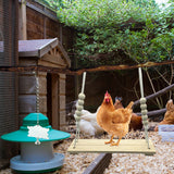 KIEYYRYT 6 Packs Chicken Toys for Coop Accessries, Chicken Swing Toys for Chicken Hens, Chicken Xylophone Toys and Mirror, Vegetable Hanging Feeder, Veggies Skewer KIEYYRYT
