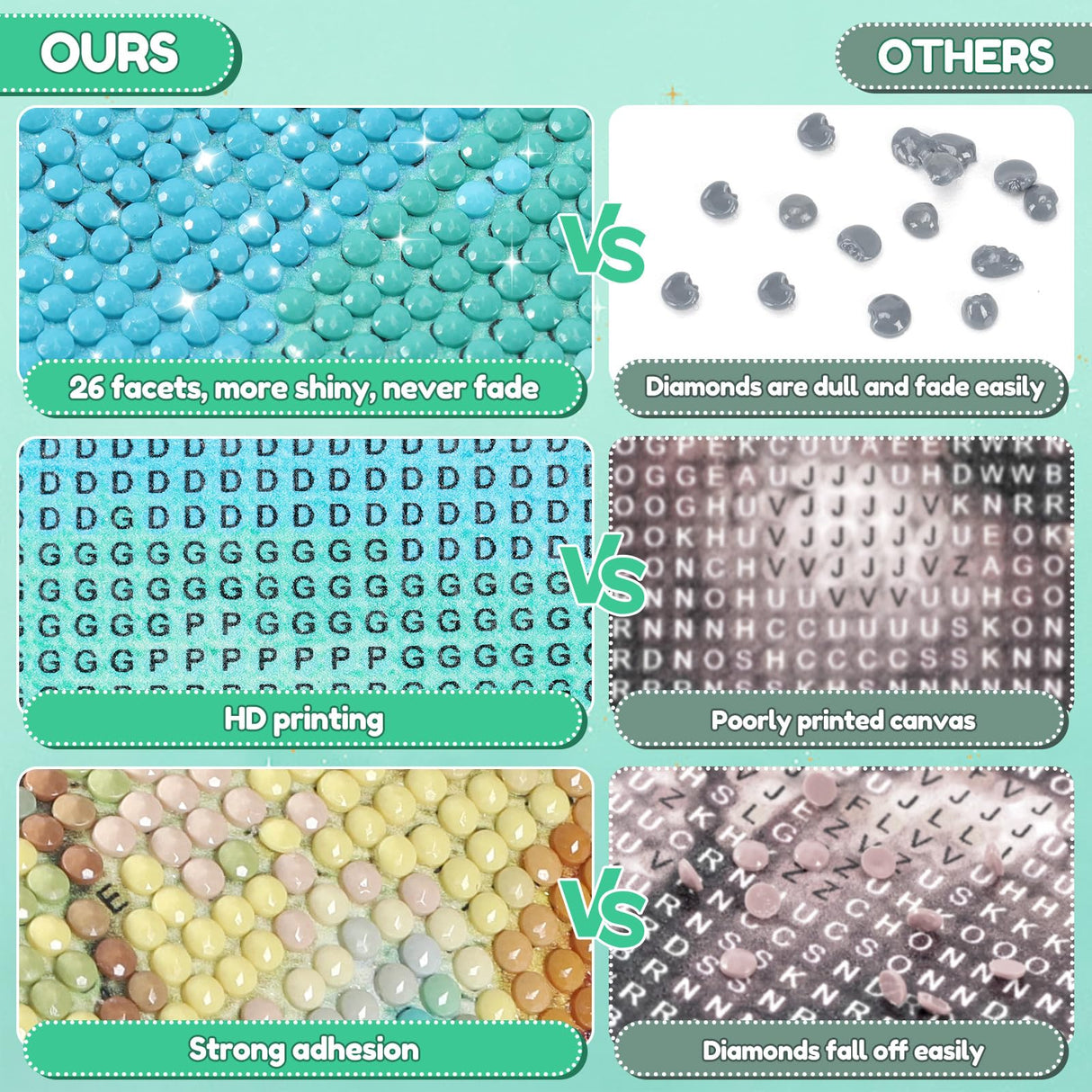 Diamond Painting, Black and White Flowers in a Modern Abstract Art Full Round Diamond Art Kits for Adults, Paint by Numbers for Beginners, Full Round Diamond Art Kits for Room Decor 12x16 inch HMDIIMGE