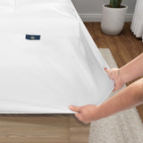 Serta Memory Flex Soft King Mattress Topper, 2" Pillow Top Mattress Pad, Cushioning Stain Resistant Mattress Protector with 15" Pocket for Secure Fit, Machine Washable, White Serta