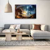 Puzzles for Adults 1000 Piece Jigsaw Puzzles Fire Dragon and Electric Dragon Fight Puzzle Game for Indoor Activity Family Game Toy Gifts (27.5"x 19.7") najiaxiaowu