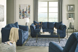 Signature Design by Ashley Darcy Casual Plush Loveseat, Dark Blue Signature Design by Ashley