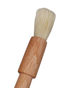 Exceliy 2 Sets Pastry Brushes with Wooden Handle Natural Bristles for Basting Spreading Butter Oil in Barbecue Baking Kitchen Cooking EIKS