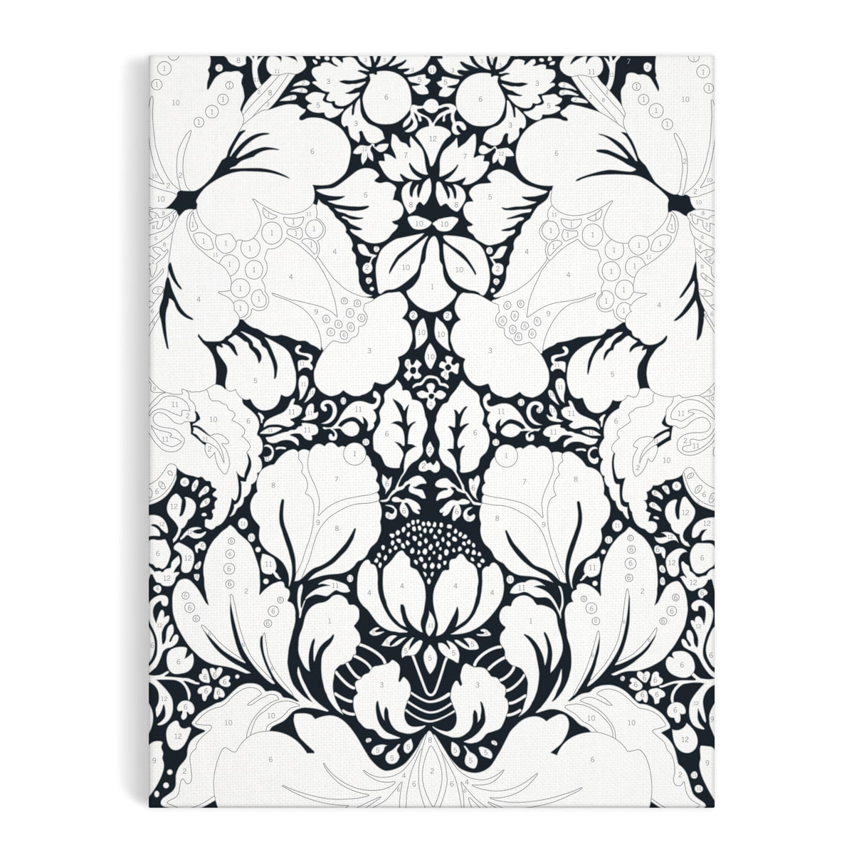 Galison Liberty Glastonbury – DIY 9 x 12 Paint by Number Kit with Iconic Liberty Print Art for Beginners and Experts Includes Paint and Brushes Galison