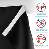 RYB HOME Blackout Door Curtain - Tricia Window Shades Thermal Insulated Light Block French Curtain Tie up Shades Energy Efficient Double Door Blind, 26 x 69 inches, Black, 1 Panel RYB HOME