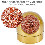 Soldering Iron Tip Cleaner, Premium Stainless Steel Soldering Iron Cleaner Quick Cleaning No Water Required Soldering Iron Tip Cleaner Practical Tools(Gold) PEUTIER