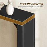 YATINEY Console Table, 70.8" Long Behind Couch Sofa Table, Entryway Table, Farmhouse Console Table for Narrow Spaces, Hallway, Living Room, Black CT31BB YATINEY