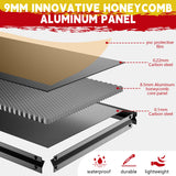 Lauxery Heavy-Duty Garage Shelving Unit | 3000lbs Capacity | Easy Assembly | Innovative Honeycomb Shelves | 5-Tier Adjustable Industrial Shelf for Basement/Pantry/Warehouse| 72" H x 48" W x 18.9" D Lauxery