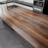 Decotalk Contact Paper Wood Grain Peel and Stick Vintage Wallpaper Self Adhesive Removable Waterproof Wallpaper for Countertops, Drawer Liner Cabinets Walls Desk 12x120inch, Brown Decotalk