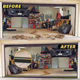 MYFAMIREA 20FT Garage Door Bottom Threshold Seal Strip with 300ml Black Adhesives/Sealants, Universal Rubber DIY Bottom Floor Threshold Seal, Weatherproofing Weather Stripping Replacement MYFAMIREA