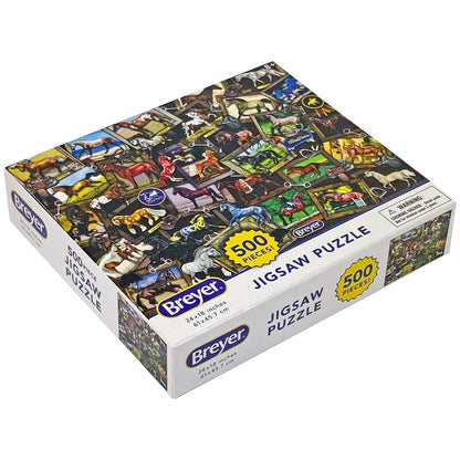 Breyer Horses World of Breyer Jigsaw Puzzle | 500 Pieces | 24" L x 18" H | Ages 8 and up | Item #8432