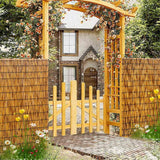 Bamboo Screen Fencing 1 2 3 4 5 6 Feet High Natural Porch Screening Rolls Balcony Privacy Screen Sun Shade for Outdoor Old Fence Patio Backyard Divider Decorative Sturdy & Straight Easy to Cut Uveteniy