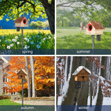 Smart Bird Feeder Pole - (32-92 Inch) Adjustable Bird House Pole Compatible with Bird Buddy, Bluebird House and Variety of Smart Birdhouse Styles, Heavy Duty Bird Feeder Stand Mount Kit(1) AYIXITIELU