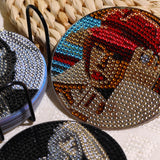 8 PCS Singer Diamond Art Coasters Kits, Pop Star Diamond Painting Coasters with Holder Set of 8, DIY Drink Coasters Art Crafts Supplies for Adults Cup Mat for Home Decor House Warming Gifts Non-Slip YSUNETER