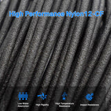 Nylon Carbon Fiber Filament PA12 CF 50G 1.75mm for 3D Printer Filament 3D Engineering Printing yxpolyer