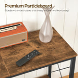 YATINEY TV Stand with Power Outlet for 75 Inch, Entertainment Center with 2 Fabric Drawers, TV Console Table with Open Storage Shelves for TVs, Cable Management, for Living Room, Bedroom, DS16UBR YATINEY