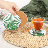 Ovveroche 8 Pcs Diamond Art Painting Coasters with Holder, Diamond Art Coasters Abstract Diamond Art Kits for Adults Beginner Craft Supplies Ovveroche