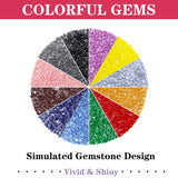 Eiflow DIY Diamond Art Kit for Adults Daisy Flower, 5D Diamonds Painting Kit Craft Gem Art Colorful Flower Full Round Drill(13.8x13.8inch/35x35cm) Eiflow