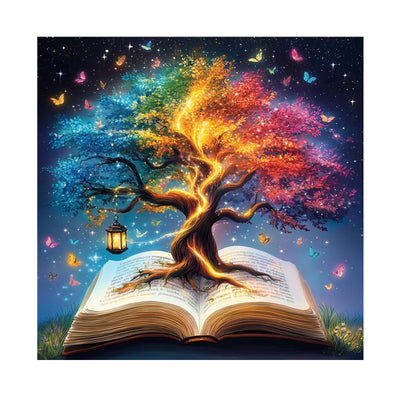 Tree of Life Diamond Art Kits for Adults,Full Drill Round 5D DIY Diamond Painting for Beginner,Tree Paint by Diamonds Easy Diamond Dot Gem Arts Crafts for Home Decor Gift 11.8x11.8 Inches