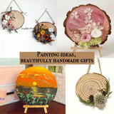 10 Pcs Large Wood Slices for Centerpieces - Rustic Wood Centerpieces for Tables, Natural Wood Slabs, Ideal for Weddings, Crafts, and DIY Projects (8-9 inch) Rochoseng