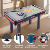 ROSEED 48" Pool Table, Billiard Game Table for Adults and Kids, Mini Pool Table Set Indoor & Outdoor for Family, Game Room, Bar, Office ROSEED
