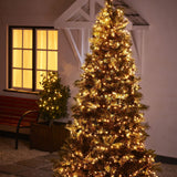 Dazzle Bright Christmas String Lights, Connectable Waterproof String Lights Green Wire with 8 Modes, Christmas Decorations for Indoor Yard Garden (Warm White, 2000 LED) Dazzle Bright