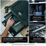 VAULTEK MX Series Safe High Capacity Smart Handgun Safe Multiple Pistol Storage Smart Safe Available in Biometric + WiFi with Auto-Open Door (Biometric + WiFi) VAULTEK