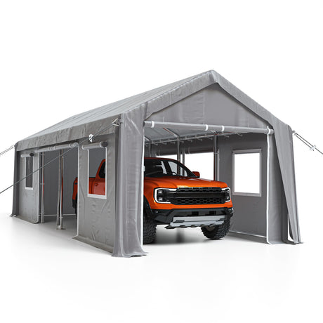 GarveeLife Carport Sidewall 1020-1320-200G-Gray Two Sides GarveeLife