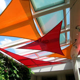 Patio Paradise 18' x 18' x 18' Orange Sun Shade Sail Triangle Canopy, High-Density Shade Cloth Canopy Pergolas Top Cover, Permeable UV Block Fabric Durable Outdoor, Customized Patio