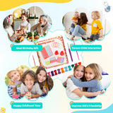 Aeelike Weaving Loom Kit for Kids, Potholder Wood Loom Kits Including 192 PCS Colorful Craft Loops Detailed Instructions for Girls Boys Ages 5-12 Activity, Durable-Perfect Kids Gift-Happy Time Aeelike