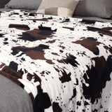 Soft Cow Print Blanket, Ultra Cozy Cow Throw Blanket for Couch Bed and Travel, Cow Decor Throw Blankets for All Seasons 50"x60" Edenleaf