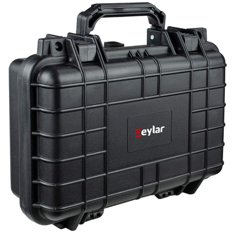 Eylar Tactical Hard Gun Case Water & Shock Proof With Foam TSA Approved 11.6 Inch 8.3 Inch 3.8 Inch (Black) Eylar
