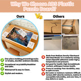 BZseed 1500 Pieces Puzzle Board with Drawers and Cover， Lightweight Design Puzzle Tables for Adults with Drawers BZseed