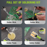 WORKPRO Soldering Iron Kit, 90W Soldering Gun with Digital Display and Iron Tips, 11-in-1 Adjustable Temperature Welding Kit for Electronic Repair, DIY Enthusiasts and Jewelry Makers (110V US Plug) WORKPRO